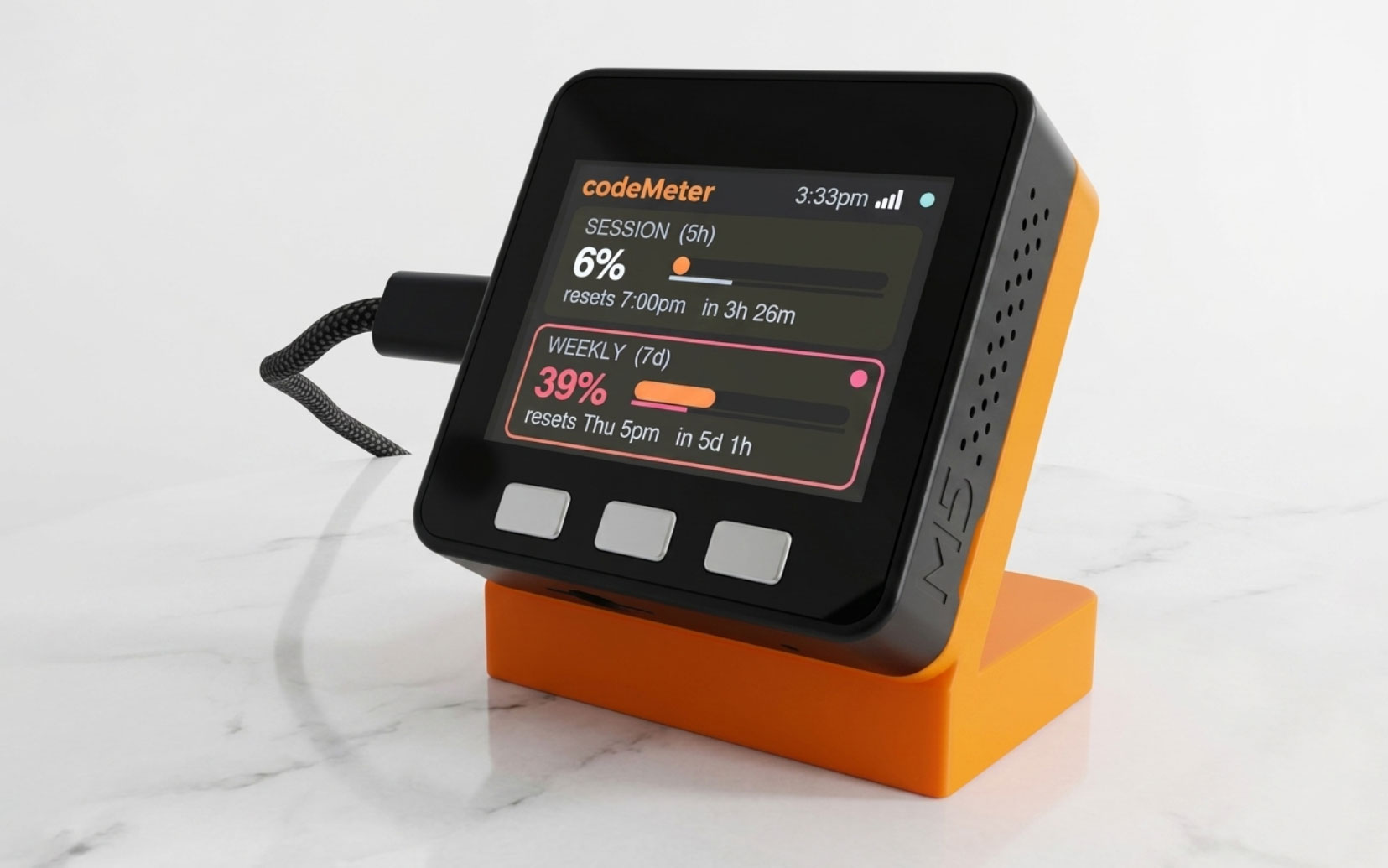 Este gadget te avisa cuando estás por agotar tu cuota en Claude Code