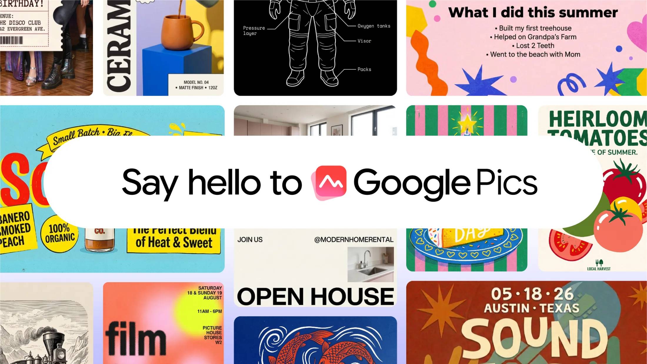Google se tira a la yugular de Canva con Pics, una app para diseñar y editar imágenes con IA