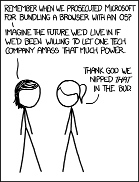 Facebook, Apple, and Google all got away with their monopolist power grabs because they don't have any 'S's in their names for critics to snarkily replace with '${body}#39;s. Facebook, Apple, and Google all got away with their monopolist power grabs because they don't have any 'S's in their names for critics to snarkily replace with '${body}#39;s.