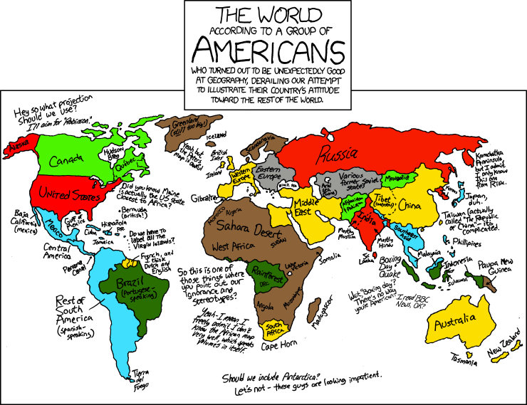 The World according to a Group of Americans