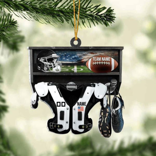 Personalized Ornament American Football Christmas Ornament For Football Lovers Football Player Personalized Ornament American Football Christmas Ornament For Football Lovers Football Player