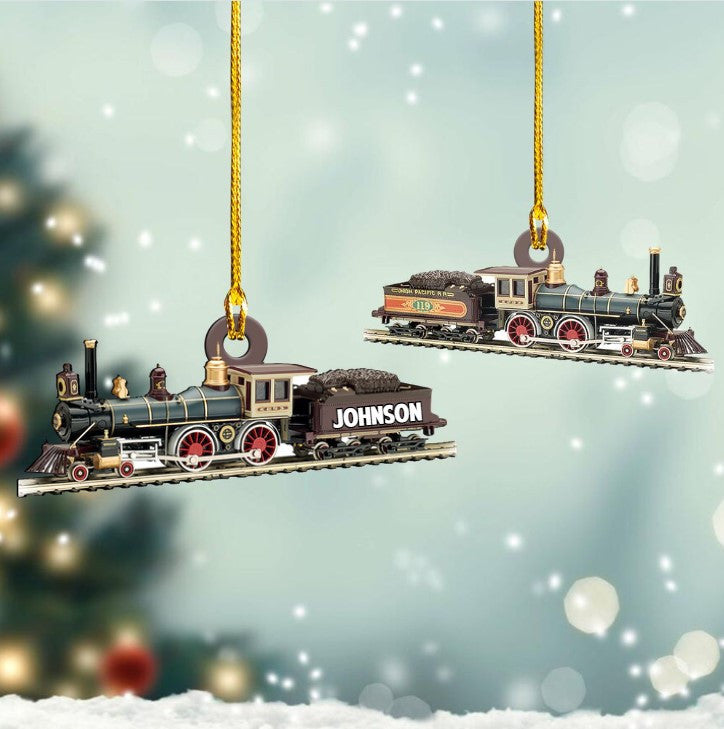 Personalized Railroader Ornament Custom Shaped Acrylic Ornament for Railroader - Image 2