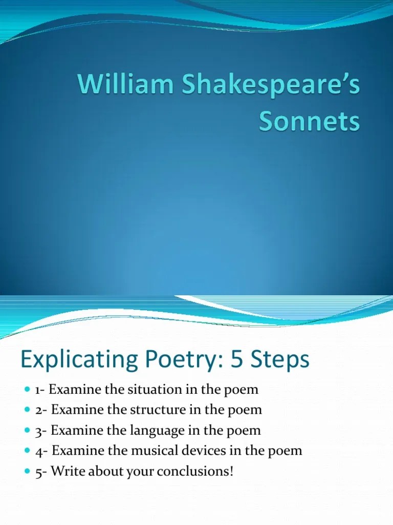 William Shakespeare Sonnets | PDF | Shakespeare's Sonnets | Rhetoric