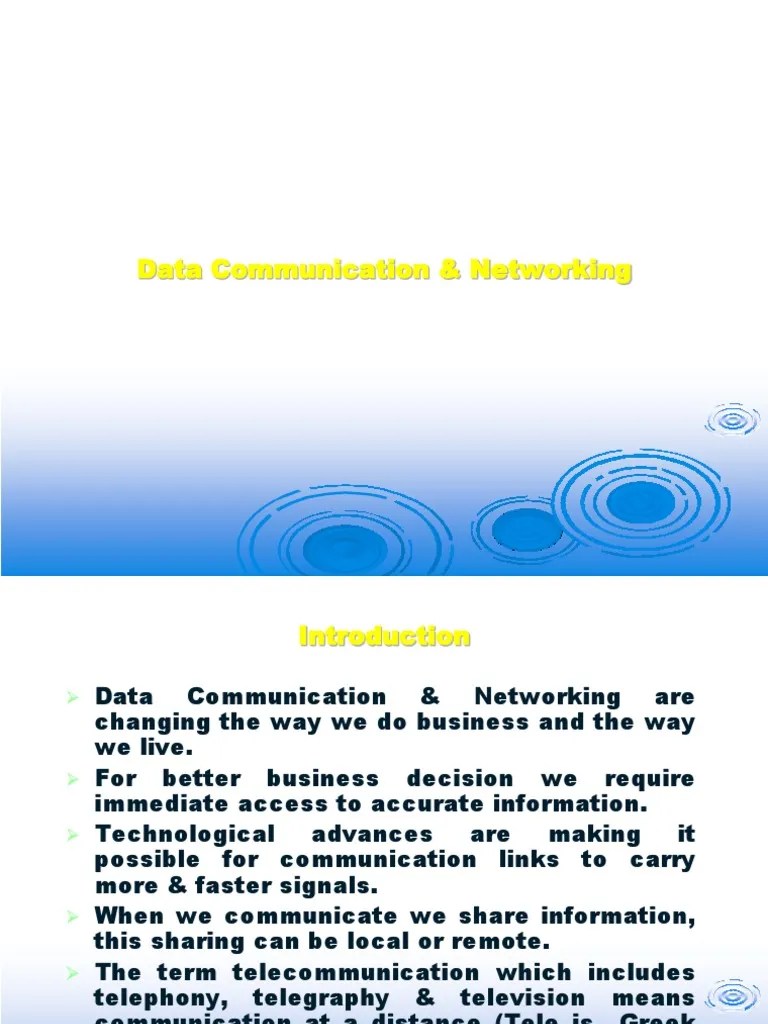 Data Communication & Networking | PDF | Network Topology | Duplex (Telecommunications)