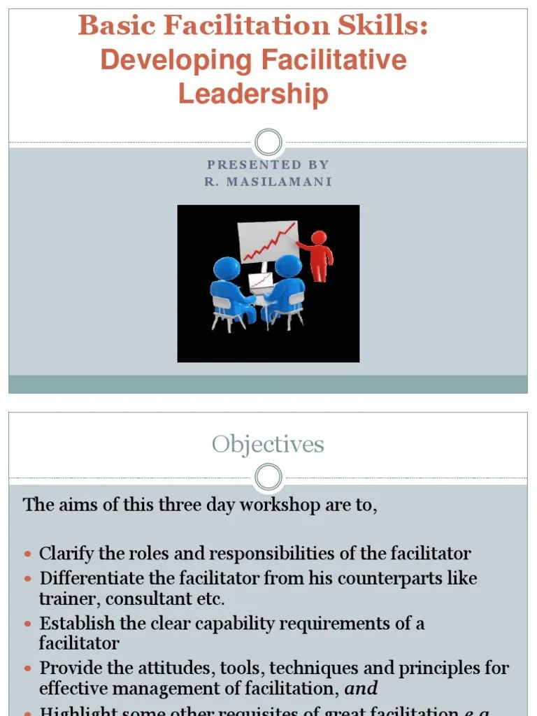 Basic Facilitation Skills | PDF | Facilitator | Brainstorming