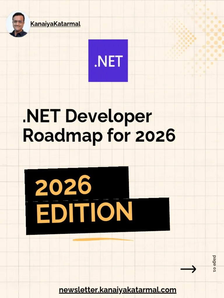 NET Developer Roadmap For 2026 PDF 1