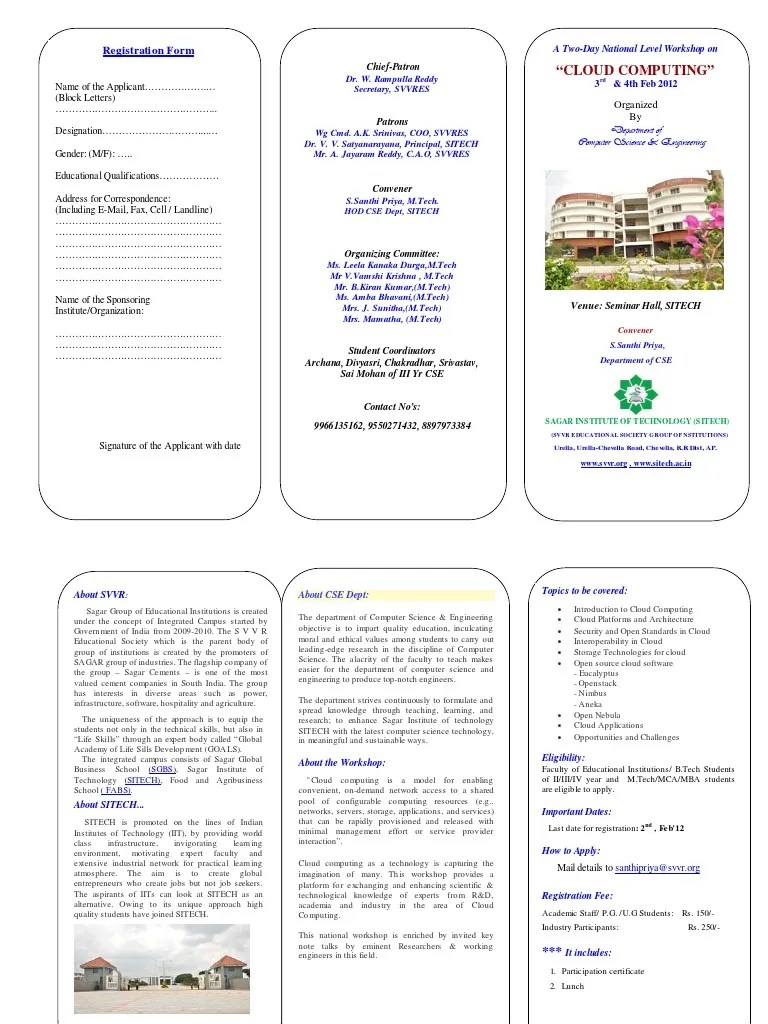 Cloud Brochure | PDF | Cloud Computing | Engineering