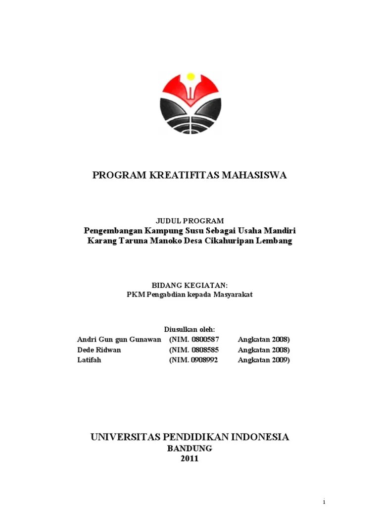 Pkm kewirausahaan diusulkan oleh : Contoh Proposal Pkm Kewirausahaan Makanan Lengkap Berbagi Contoh Proposal
