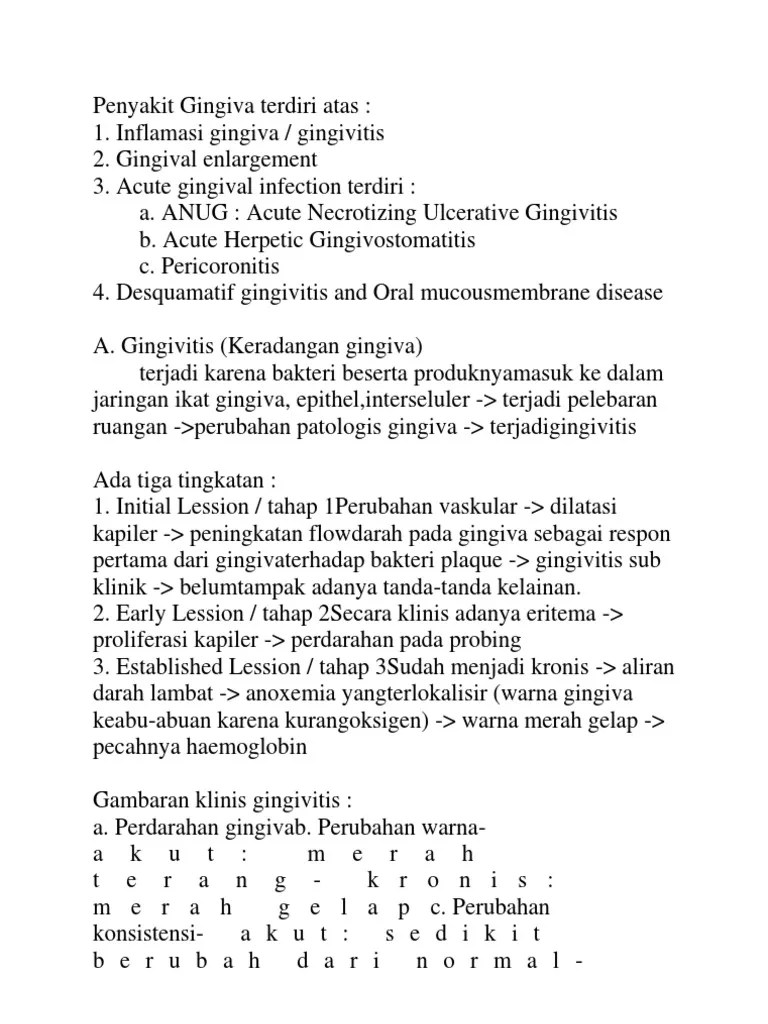 Penyakit Gingiva | PDF