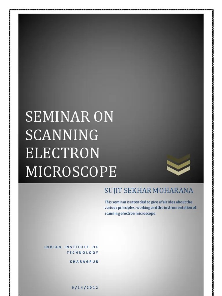 Scanning Electron Microscope | PDF | Scanning Electron Microscope | Electron Microscope