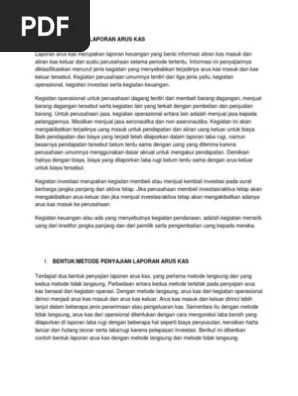 Pengertian Laporan Arus Kas | PDF