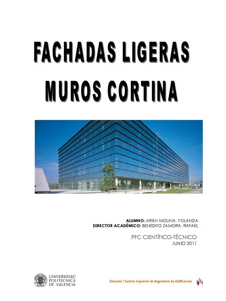 Pfc Muros Cortina 1 Ventana Diseno Arquitectonico
