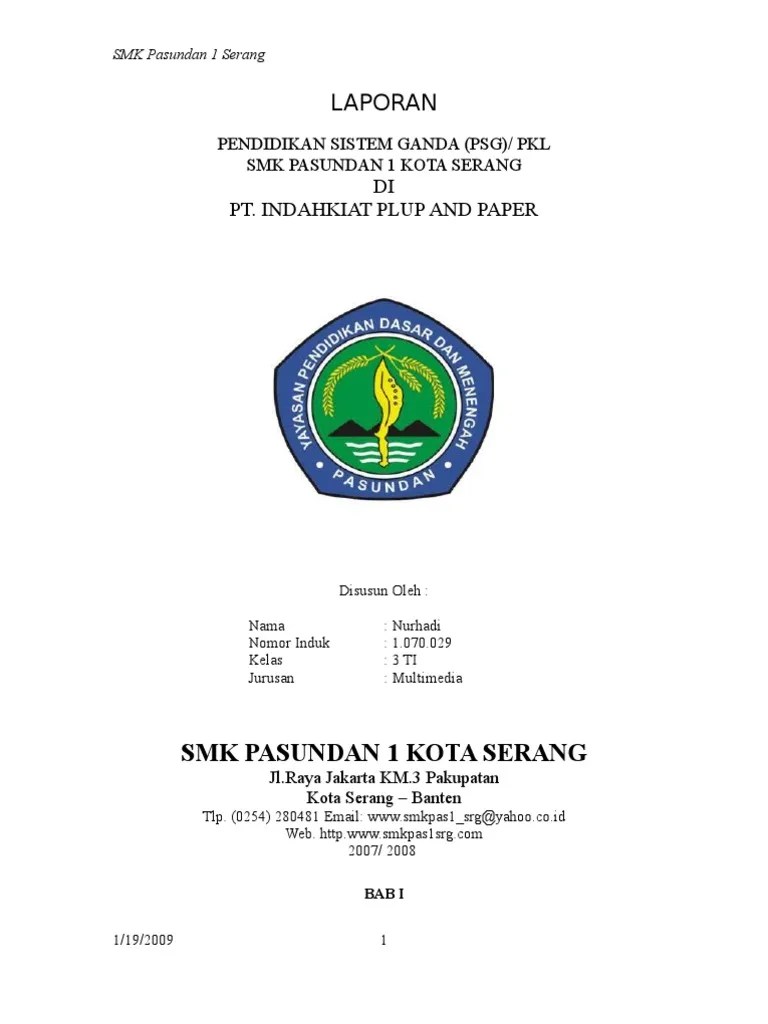 Contoh Laporan Pkl Smk Tkj Descar 0 Cute766