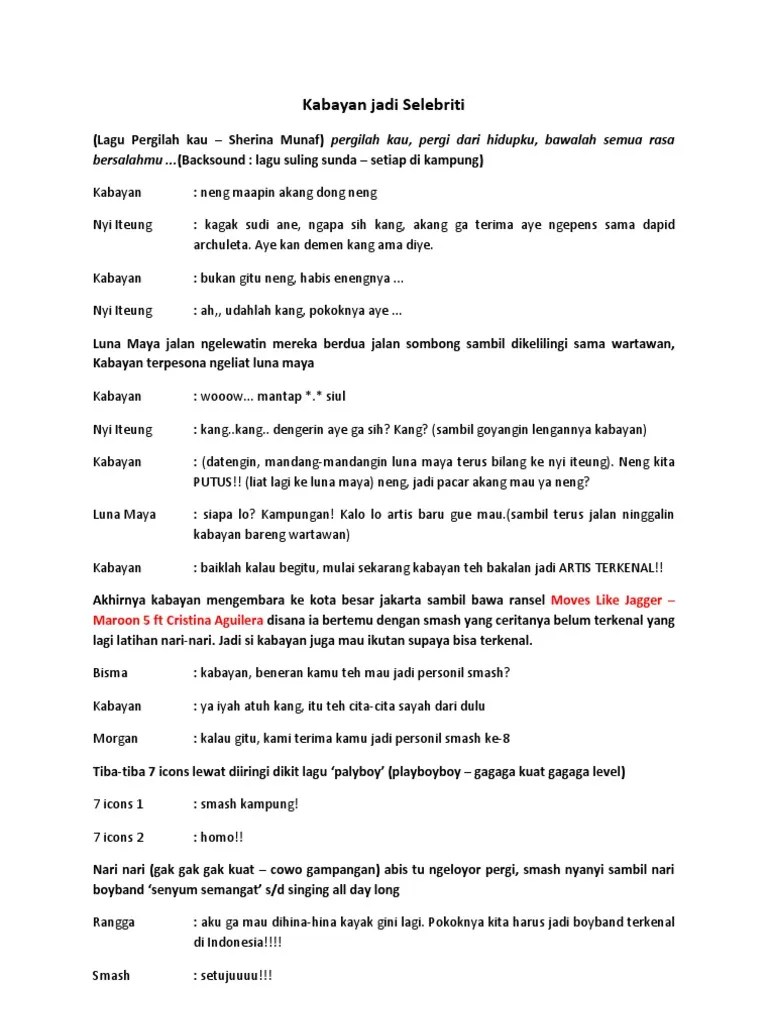 Naskah Drama Si Kabayan Dalam Bahasa Sunda – Rasanya