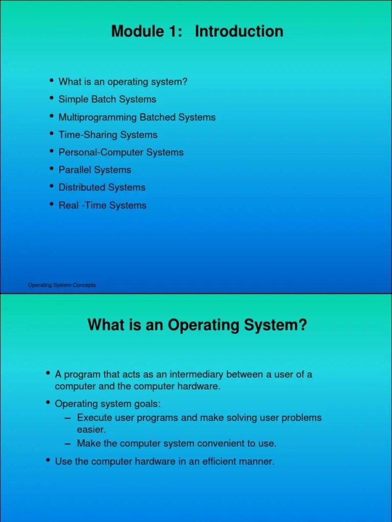 1 Introduction | PDF | Operating System | Computer Data Storage