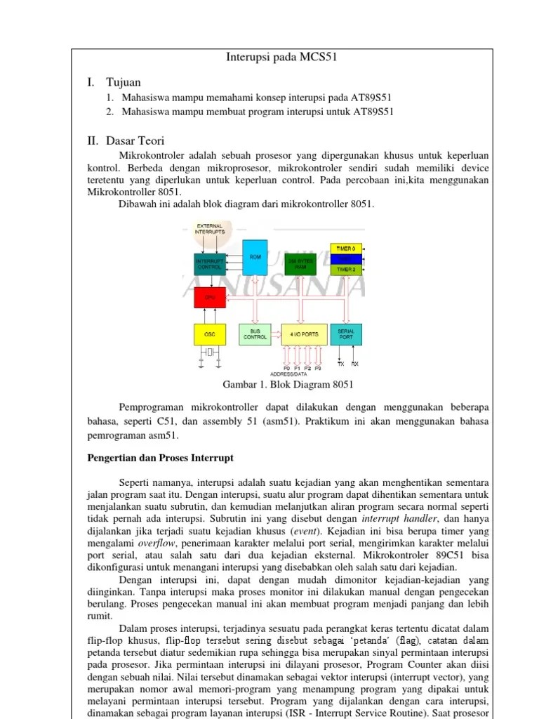 Interupsi Pada Msc51 | PDF