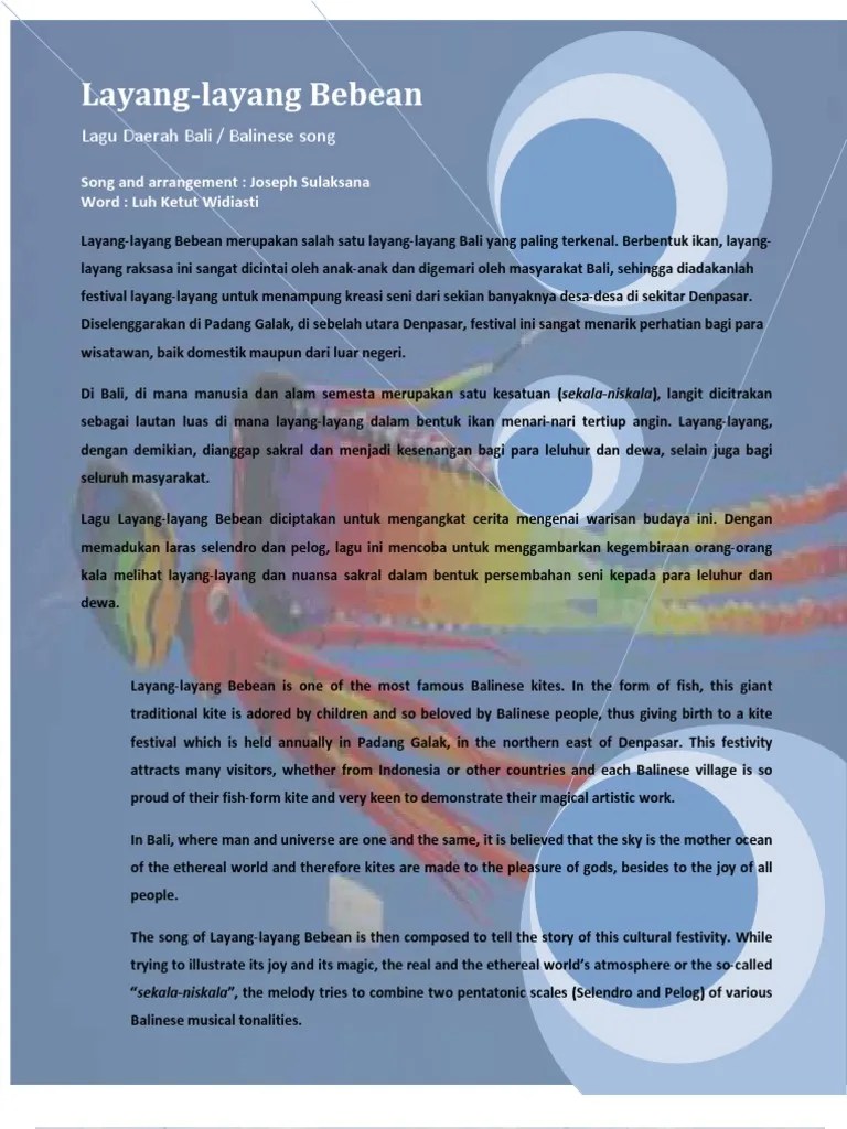 Layang-Layang Bebean | PDF