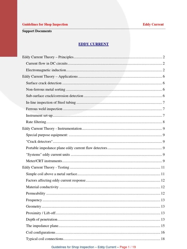 Eddy Current | Download Free PDF | Inductor | Electric Current