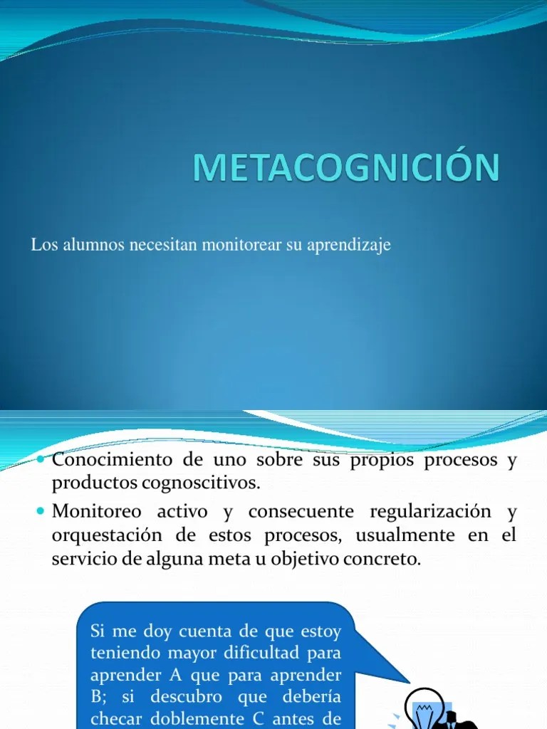 METACOGNICIÓN | PDF | Conocimiento | Epistemología