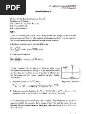 Physics Homework 8 Light Capacitor