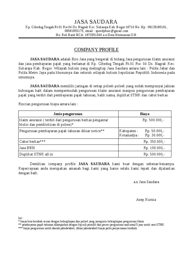 For more than 63 years, we have never . Company Profile Pdf
