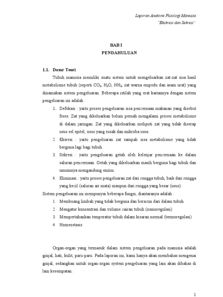 PEMBAHASAN Sekresi&amp;ekskresi | PDF