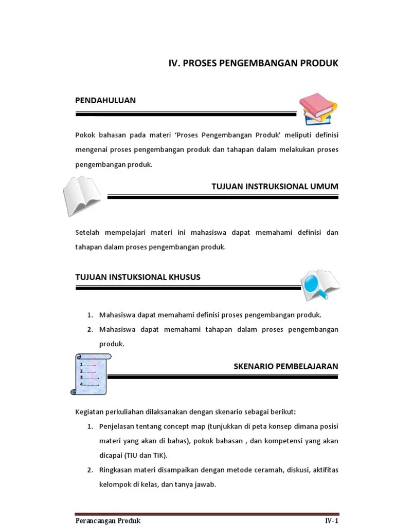 IV Proses Pengembangan Produk | PDF