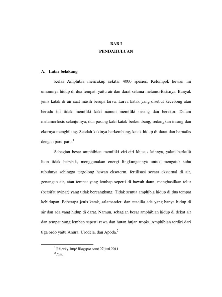 Contoh Latar Belakang Laporan Praktikum Biologi