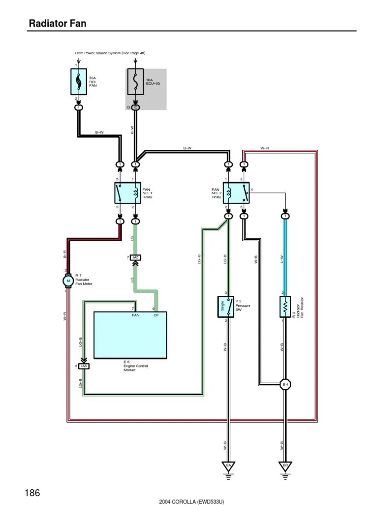 2005 toyota celica wiring diagrams download 1996 toyota land . 2004 Corolla Electrical Diagram Radiator Fan Pdf Electrical Components Engines