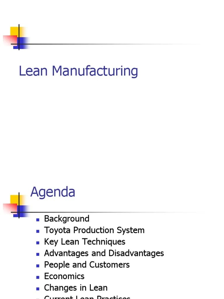 Lean Manufacturing | PDF | Lean Manufacturing | Process Management