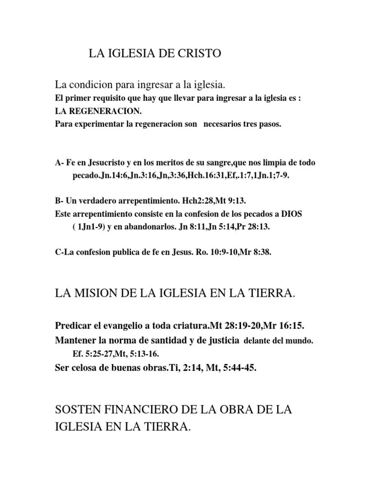 La Iglesia De Cristo | PDF | Jesús | Cristo (título)