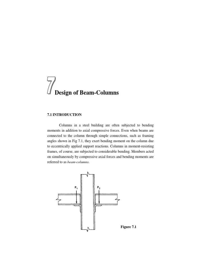 Design Of Beam-Columns | PDF | Bending | Mechanics