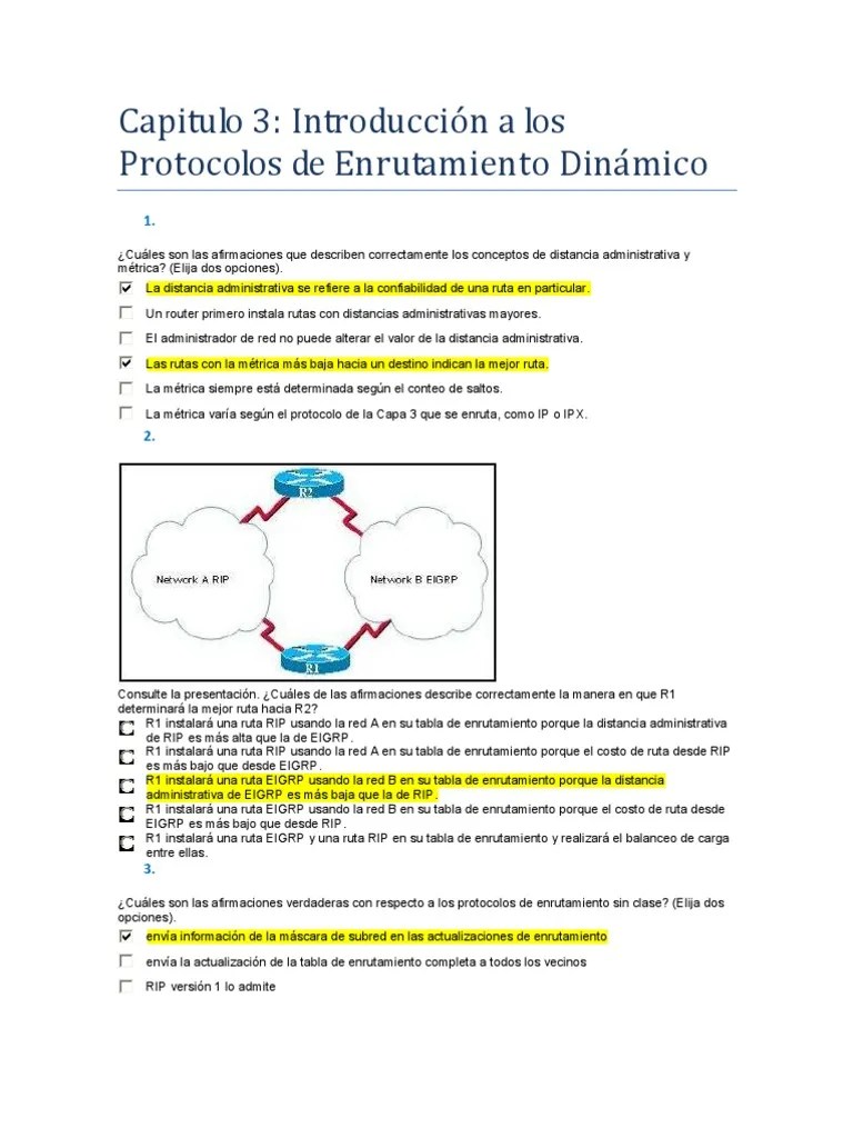 Capítulo 3 Módulo 2 Cisco CCNA | PDF | Negocios | Computadoras
