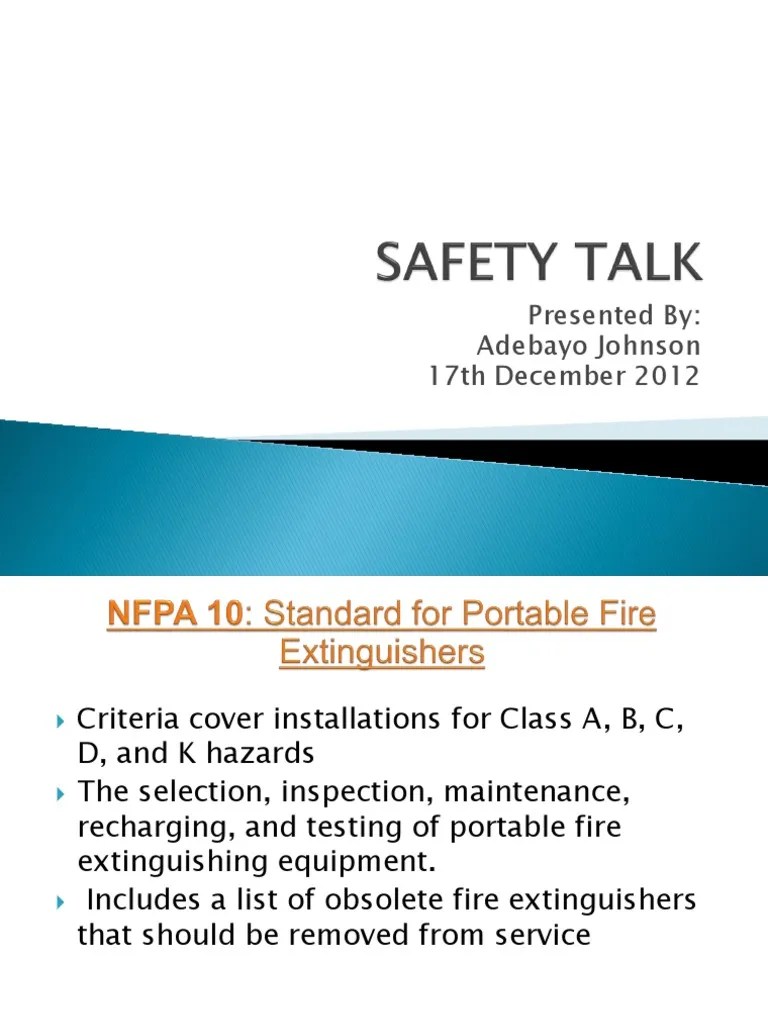 A Guide To Portable Fire Extinguishers: Classification Of Fires ...