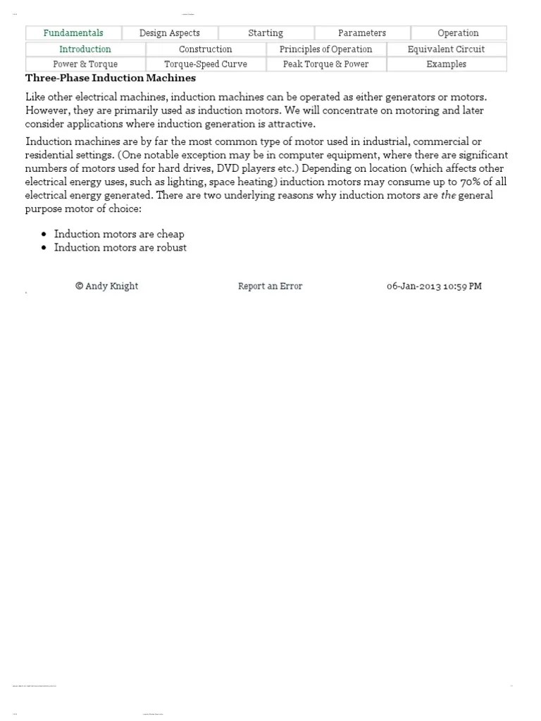 3 Phase Induction Motor | PDF | Electromagnetism | Force
