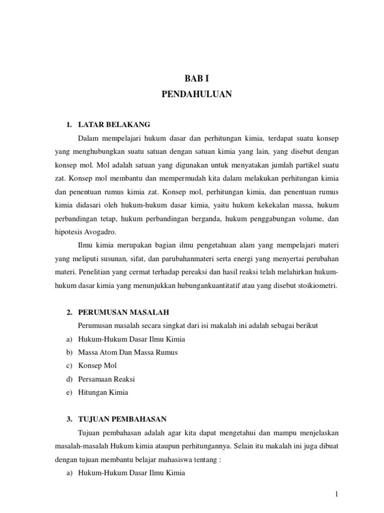 Contoh Soal Hukum Dasar Kimia Dan Pembahasannya - Contoh Soal Terbaru