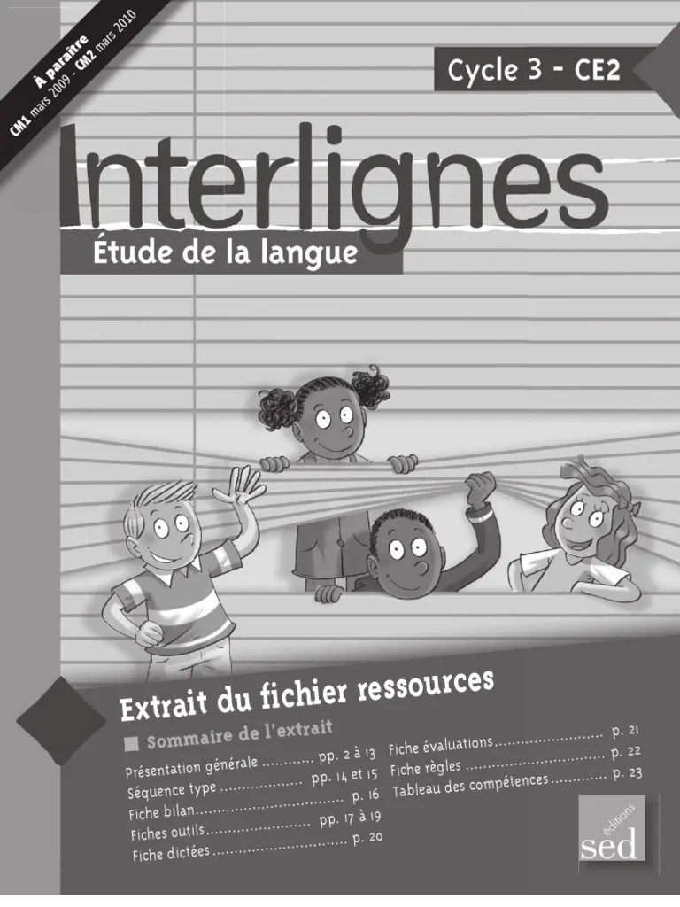 Manuel Interlignes | PDF | Phrase | Pédagogie