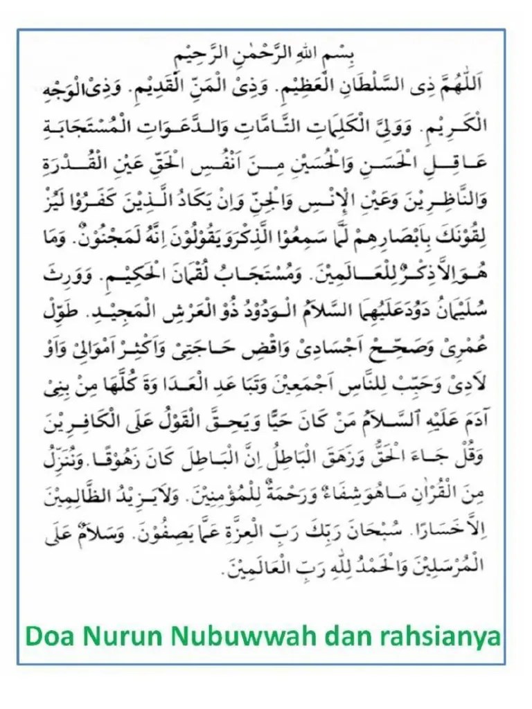 Doa Nurun Nubuwwah Pdf Dengan Happy reading Bacaan Doa Nurbuat Book everyone.