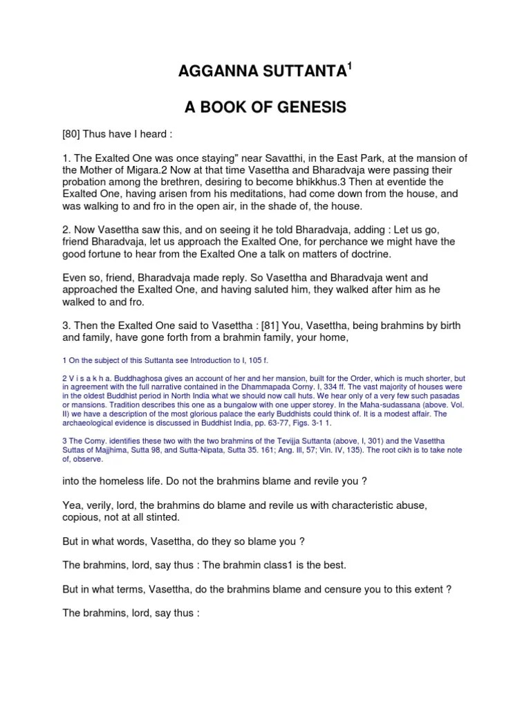 Agganna Sutta | PDF | Karma | Indian Religions