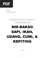 Salah satu contoh baso aci. Proposal Usaha Bakso Pdf