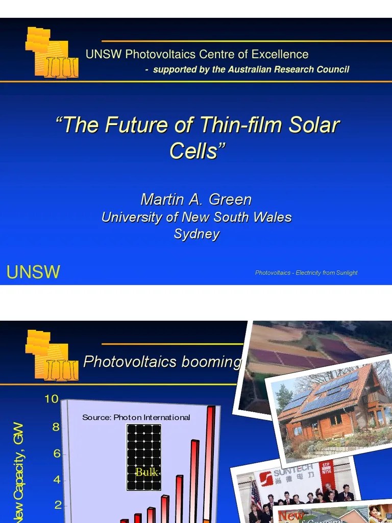 The Future Of Thin-Film Solar Cells | PDF | Thin Film Solar Cell ...