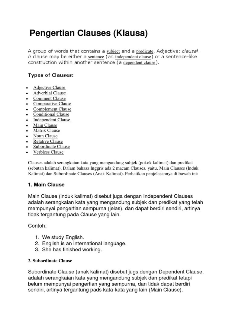 Pengertian Adjective Clause Dalam Bahasa Inggris – Belajar