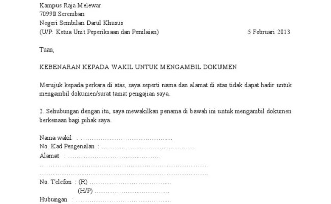Surat Pelantikan Sebagai Wakil Syarikat - Pelawaan Membekal Dan Menjalankan Perkhidmatan Kawalan Keselamatan Tanpa Senjata Api Di Akademi Hevea Malaysia Lembaga Getah Malaysia Pikm My