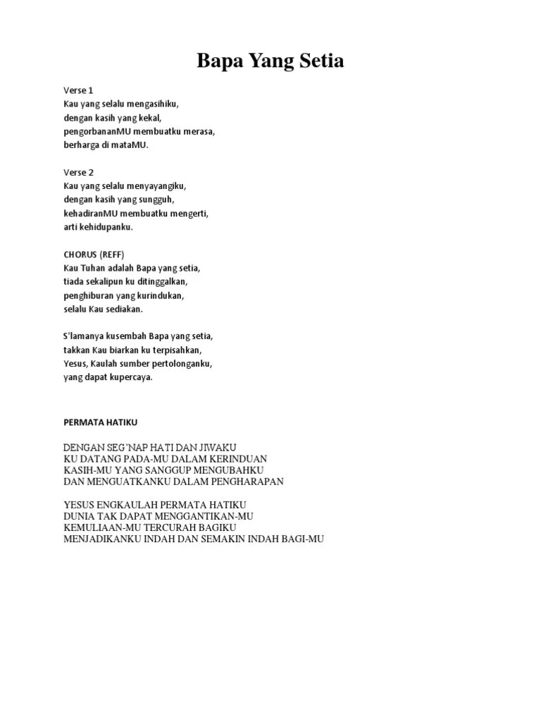 Bapa Yang Setia | PDF | Agama-agama Ibrahimiah | Keyakinan dan Doktrin  Kristen