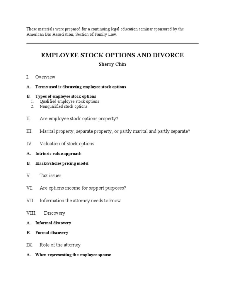 Stock Options | PDF | Employee Stock Option | Option (Finance)