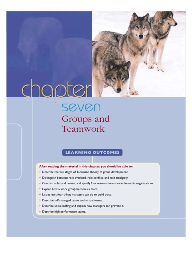 Group And Team Work | PDF | Team Building | Leadership