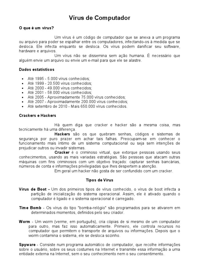 Aula - Vírus De Computador | PDF | Vírus De Computador | Ciberguerra
