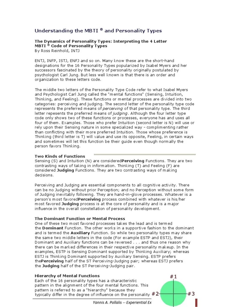Understanding The MBTI | PDF | Personality Type | Extraversion And ...