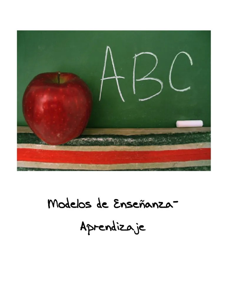 Modelos De Enseñanza-Aprendizaje | PDF | Felicidad | Constructivismo (filosofía De La Educación)