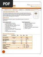 Ldr Datasheet Light Electrical Resistance And Conductance